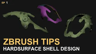 Zbrush Tips 01: Hardsurface Shell Design