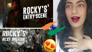 Rocky's Entry Scene & Rocky's Next Mission  | KGF | Yash | Prashanth Neel Reaction