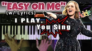 Adele - Easy On Me - PIANO w/ LYRICS (Karaoke BACKING TRACK) (No Vocals)