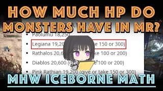 How Much HP do Master Rank Monsters Have? MHW Iceborne Math