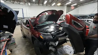 2021 JEEP COMPASS how to take the front bumper and headlamp off