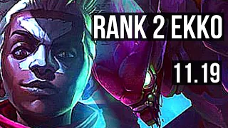 EKKO vs KHA'ZIX (JUNGLE) | Rank 2 Ekko, 20/2/6, Legendary, Rank 11 | KR Challenger | v11.19