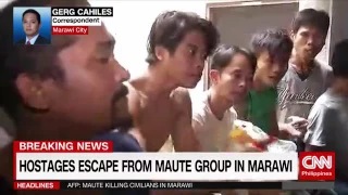 14 Hostages escape ISIS captors in Marawi CIty