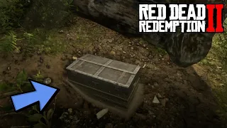 Секретный сундук на берегу реки в Red Dead Redemption 2