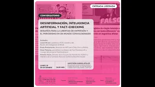 Conversatorio: Desinformación, inteligencia artificial y fact-checking