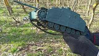 StuG III из пластилина уничтожение