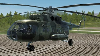 Mi - 8 (Mi - 17) helicopter startup
