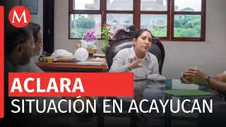 Rosalba Gutiérrez alcaldesa de Acayucan, denuncia intimidación de grupo criminal