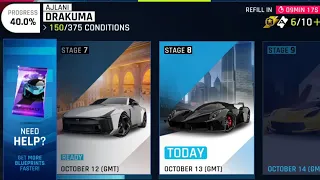 Asphalt 9 - Buying More Packs For Stage 8 of the Drakuma SE - I Want to Star Up the Raesr Tachyon