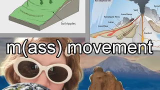 explaining mass movement - soil creep - rockfalls - mudflows - lahars. leaving cert/GCSE help .