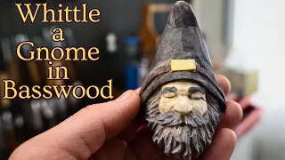 Carving Gnome in Basswood--Intermediate Carving