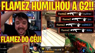 GAULES FICOU LOUCO COM 1X3 DO FLAMEZ PARA ELIMINAR A G2!🔥🔥🔥