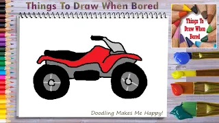 How To Draw A Four Wheeler Easy Step By Step For Beginners