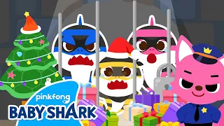 👮‍♀️Thief Shark Family Stole the Presents! | +Compilation | Baby Shark Story | Baby Shark Official