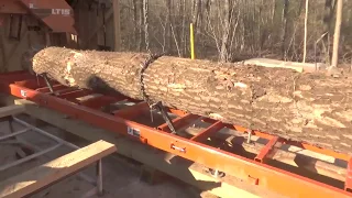 How I cut an odd shaped log with the Woodmizer LT15