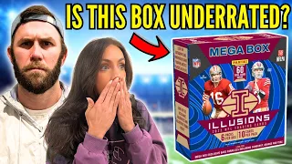KELSEY LOVES THESE CARDS! 2023 ILLUSIONS FOOTBALL MEGA BOX!