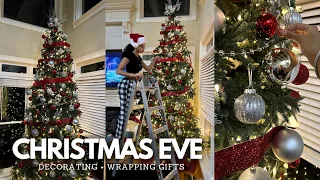 CHRISTMAS EVE VLOG: Decorating, Wrapping Gifts, What I Gave for Christmas, etc. | Vlogmas Day 20