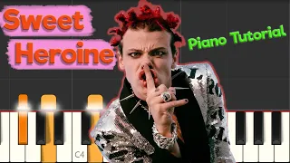 YUNGBLUD - Sweet Heroine - Piano Tutorial