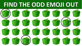 HOW GOOD ARE YOUR EYES  l Find The Odd Emoji Out l Emoji Puzzle Quiz #90