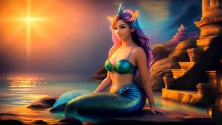 🧜‍♀️✨Beautiful Mermaid Underwater Music 🎶 l Unde Sea |  AI 4K Video l @90stale