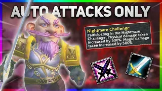 RANDOM NIGHTMARE CHALLENGE but I can only use AUTO ATTACKS | Project Ascension S8 | Classless WoW