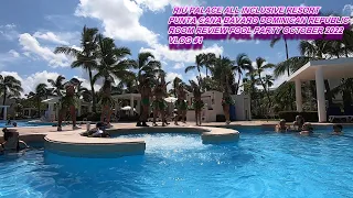 RIU PALACE ALL INCLUSIVE RESORT PUNTA CANA BAVARO DOMINICAN REPUBLIC ROOM REVIEW POOL PARTY