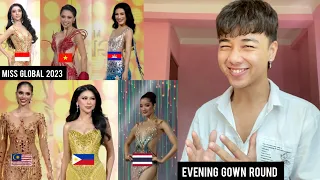 Miss Global 2023 | Coronation Night | Top 20 Evening Gown Round | Top 10 ANNOUNCEMENT | REACTION