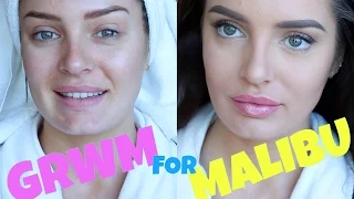 Travel Get Ready With Me! Doing My Makeup For A Day In MALIBU