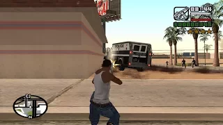 GTA San Andreas - SMG Skill (MP5) - reaching Hitman Level at the very beginning of the game