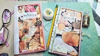 How to Make an Easy No-Sew Fabric Covered Junk Journal! :) Step by Step Tutorial The Paper Outpost!