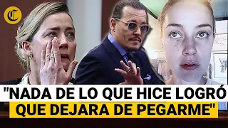 AMBER HEARD testifica que JOHNNY DEPP abusó de ella FÍSICA Y VERBALMENTE durante el juicio