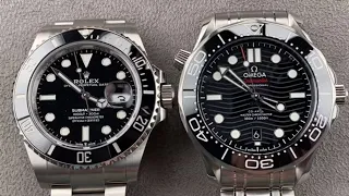 Rolex Submariner vs Omega Seamaster Diver 300M: Luxury Dive Watch Comparison and Contrast