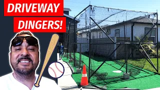 Mickey's DIY Driveway Batting Cage Is Impressive!