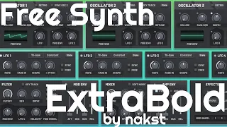 Free Synth - ExtraBold by nakst (No Talking)