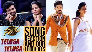 Telusa Telusa | Song Reaction | Allu Arjun | Rakul Preet Singh | Sarrainodu Song | SS Thaman