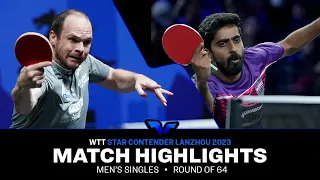 Sathiyan Gnanasekaran vs Paul Drinkhall | MS R64 | WTT Star Contender Lanzhou 2023