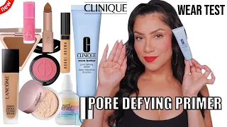 *new* CLINIQUE EVEN BETTER PORE DEFYING PRIMER + ALL DAY WEAR TEST *oily skin* | MagdalineJanet