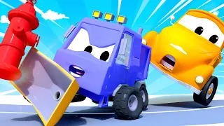 Tom der Abschleppwagen -  Abgelenkt beim Fahren - Lastwagen Zeichentrickfilme für Kinder 🚓 🚒
