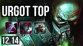 URGOT vs GWEN (TOP) | Rank 3 Urgot, 11/2/6, 600+ games, 1.2M mastery | NA Challenger | 12.14