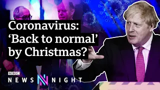 Covid Lockdown: Boris Johnson sets out plan for 'significant normality' by Christmas - BBC Newsnight