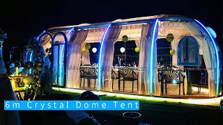 Liri Tents - Crystal Dome Tent | Popular Dining Room | 360° Transparent Dome Tent