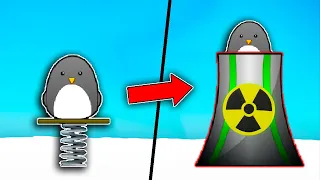 I used NUCLEAR POWER to send a penguin to space in Learn to Fly 3