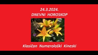 Jasminka Holclajtner-Royal Astro Studio-Dnevni horoskop za 24.3.2024.