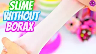 SLIME WITHOUT BORAX!  HOW TO MAKE A 2 INGREDIENT NO-BORAX CLEAR SLIME!
