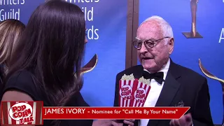 "Call Me by Your Name" Writer James Ivory at the 2018 Writer's Guild Awards | Popcorn Talk