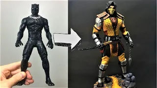 TRANSFORMANDO PANTERA DE CAMELÔ NO SCORPION (MORTAL KOMBAT 11) - TOY MAKEOVER Buraco Nerd