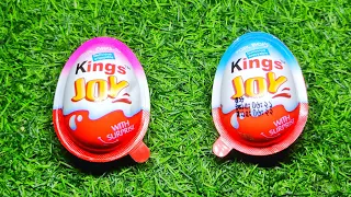 Learn Sizes with Surprise Eggs! Opening Kinder Surprise Egg and HUGE JUMBO Mystery Chocolate Eggs!13