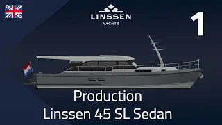 Linssen production part 01 - Steel hull construction phase 1