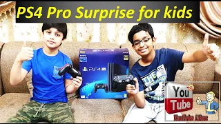 #kuwait #youtube #PS5 #PS4 #XBOX #FUNNYCLIPS  PS4 pro Surprise For yousef & Ahmad Videos For Kids