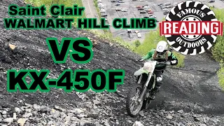 St. Clair Walmart Hill Climb VS KX-450F!! FAMOUS READING OUTDOORS